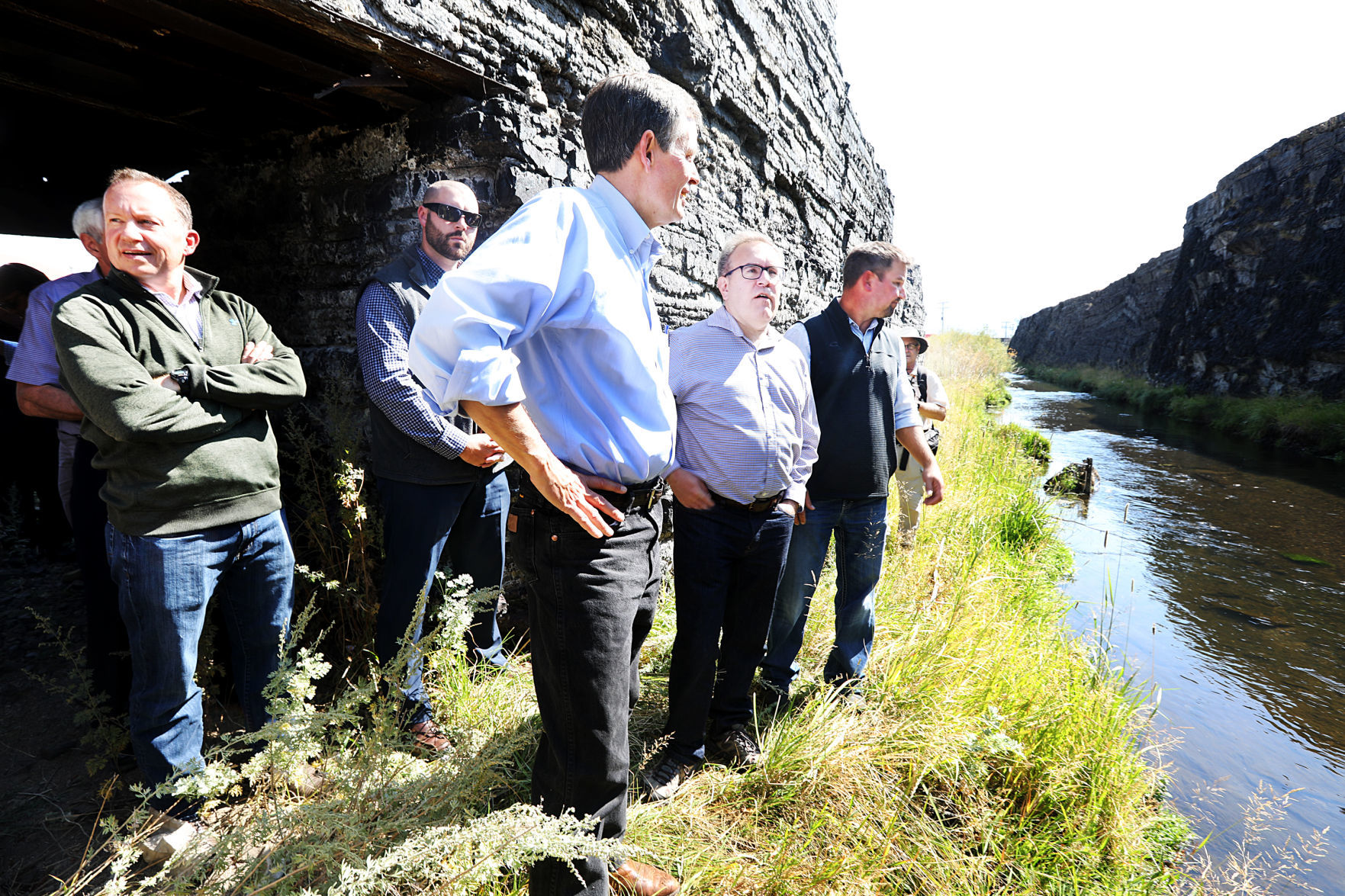 Getting a close look at the slag piles bordering Silver Bow Creek